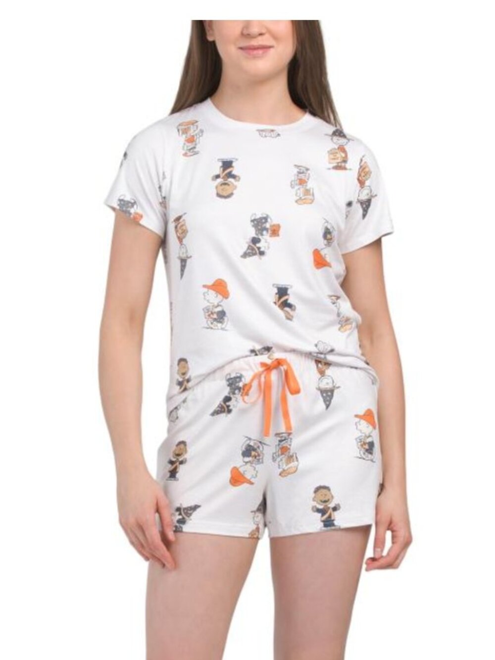 NWT PEANUTS Women's 2pc Peanuts Retro Halloween Sleep Set
